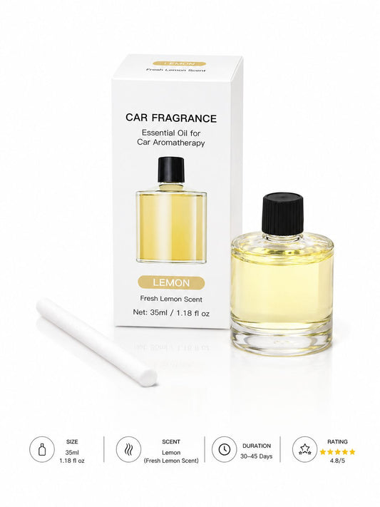 AL KHUMERY - SHISHI Car Fragrance Essential Oil – Long-Lasting Aromatherapy Air Freshener for Cars | 35ml | 30–45 Days | 6 Refreshing Scents