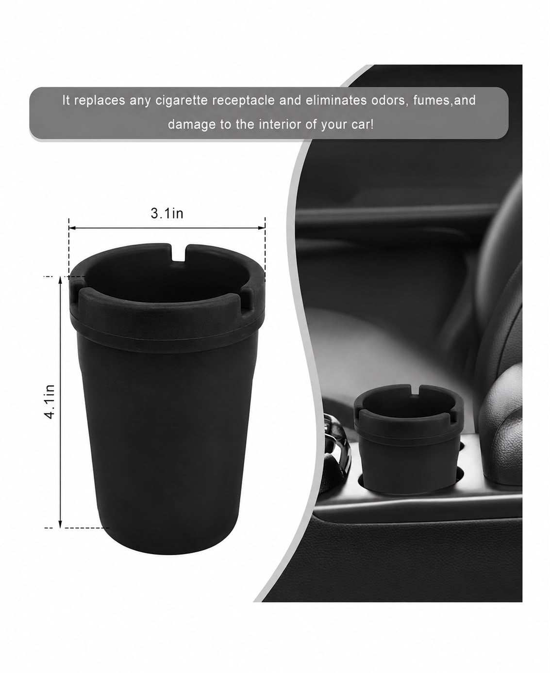 Jumbo Self-Extinguishing Ashtray Bucket – Puts Out Cigarettes Instantly, Eliminates Odors & Keeps Butts Out of Sight! | Available in 3 Colors
