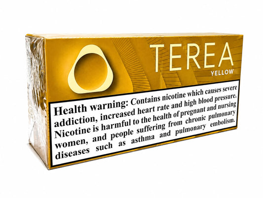 IQOS TEREA Yellow Heat Sticks – Mellow Smooth Premium Tobacco 20 Sticks