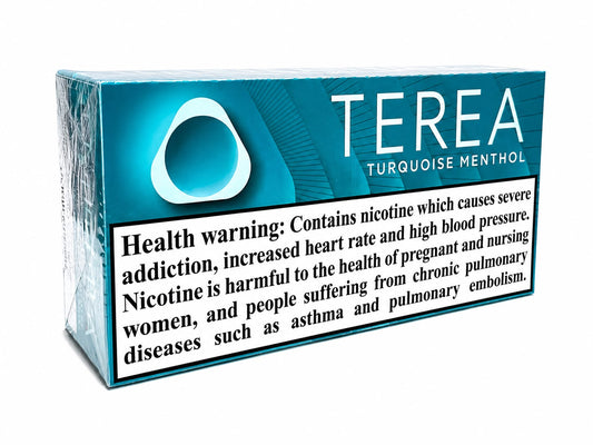 TEREA Turquoise Menthol – Premium Icy Cool Tobacco Sticks for IQOS ILUMA | Philip Morris Swiss Design