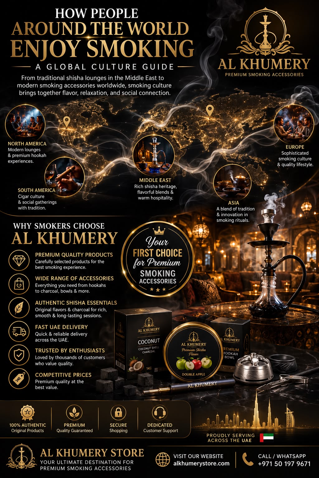 How People Around the World Enjoy  Smoking — A Global Culture Guide &  Why Al Khumery is Every Smoker's  First Choice