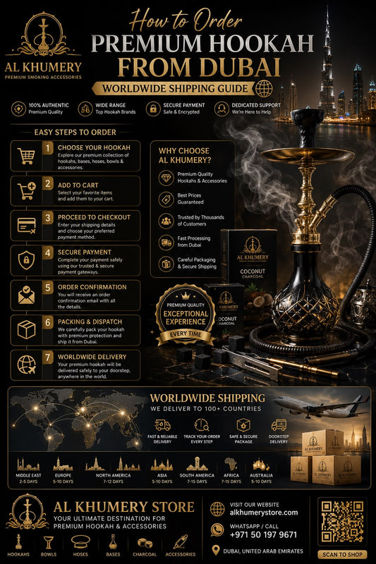 How to Order Premium Hookah Products  from Dubai — Worldwide Shipping Guide