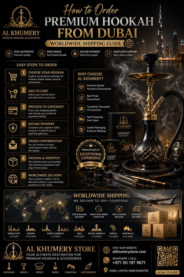 How to Order Premium Hookah Products  from Dubai — Worldwide Shipping Guide