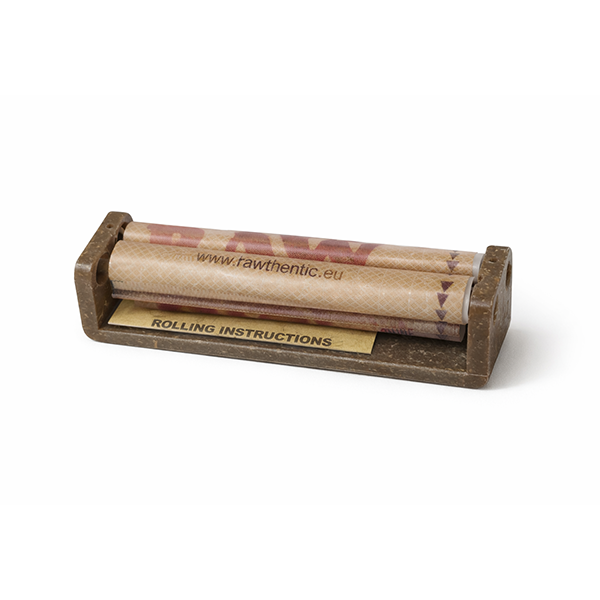 RAW Hemp Plastic 79mm Cigarette Rolling Machine – Standard Size Manual Roller – Durable Compact Rolling Accessory for Smooth & Even Results