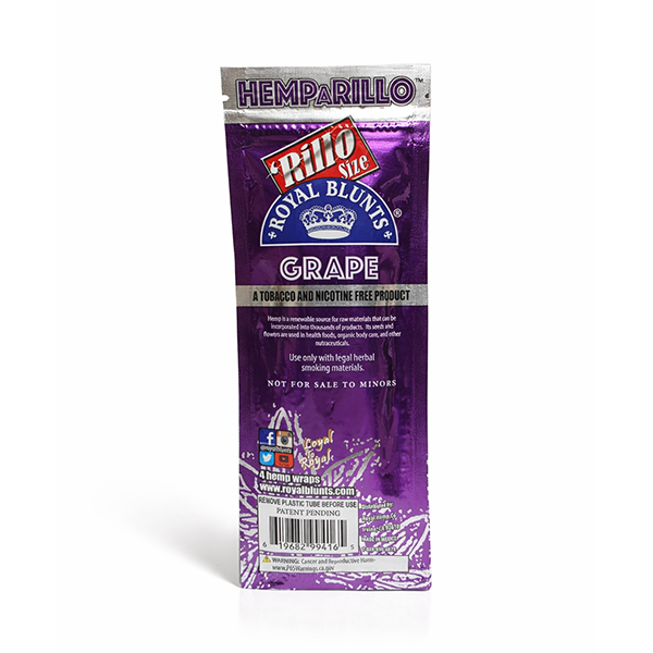 Royal Blunts Hemparillo Hemp Wraps – Grape Flavor