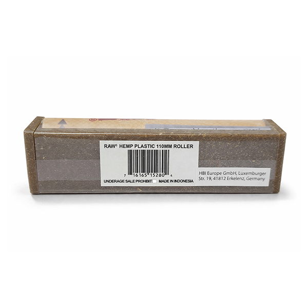 RAW Hemp Plastic 110mm Cigarette Rolling Machine – King Size Manual Roller – Durable Rolling Accessory for Smooth & Even Cigarette Preparation