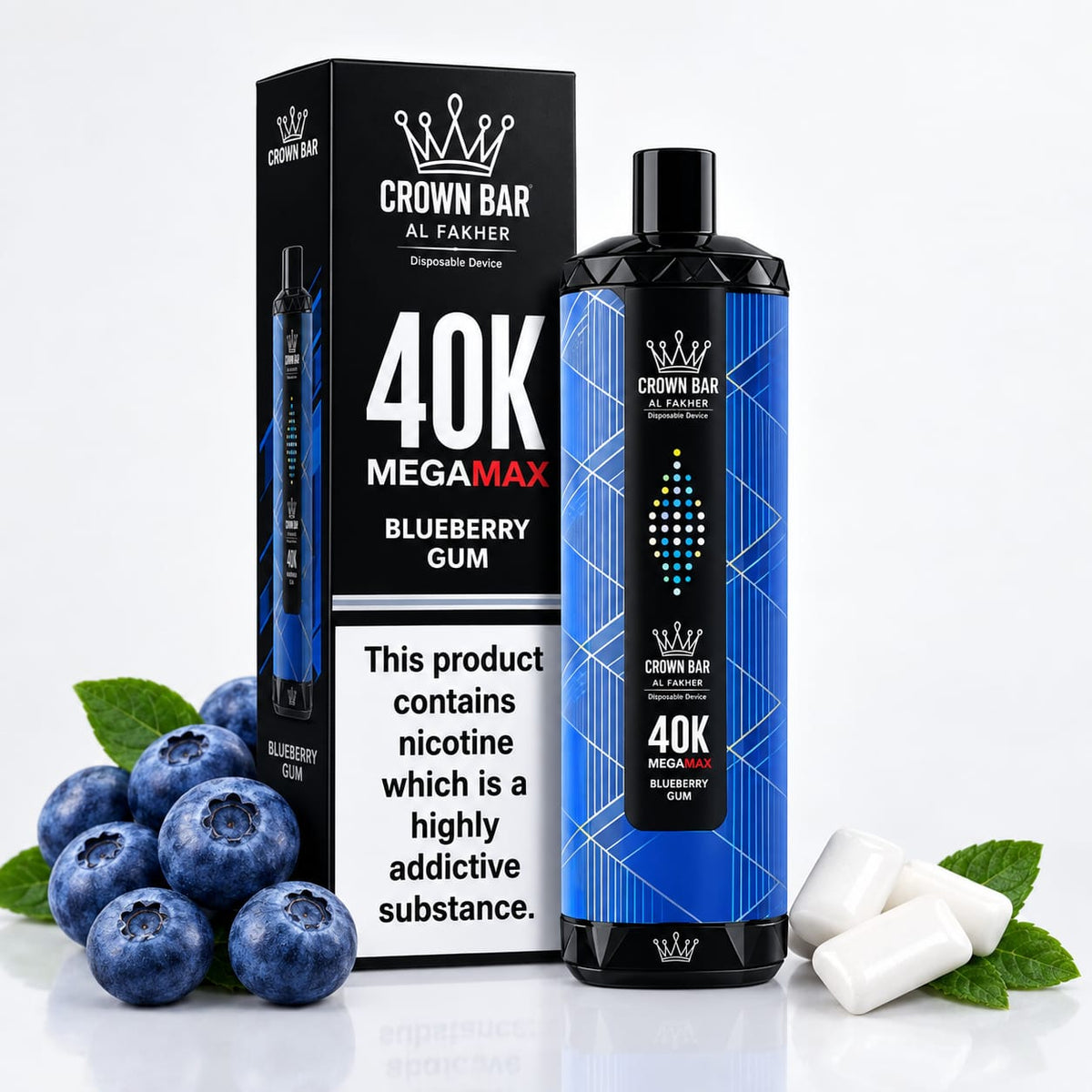 Al Fakher Crown Bar 40,000 Puffs Disposable Vape  | Rechargeable Long-Lasting Vape | AL KHUMERY