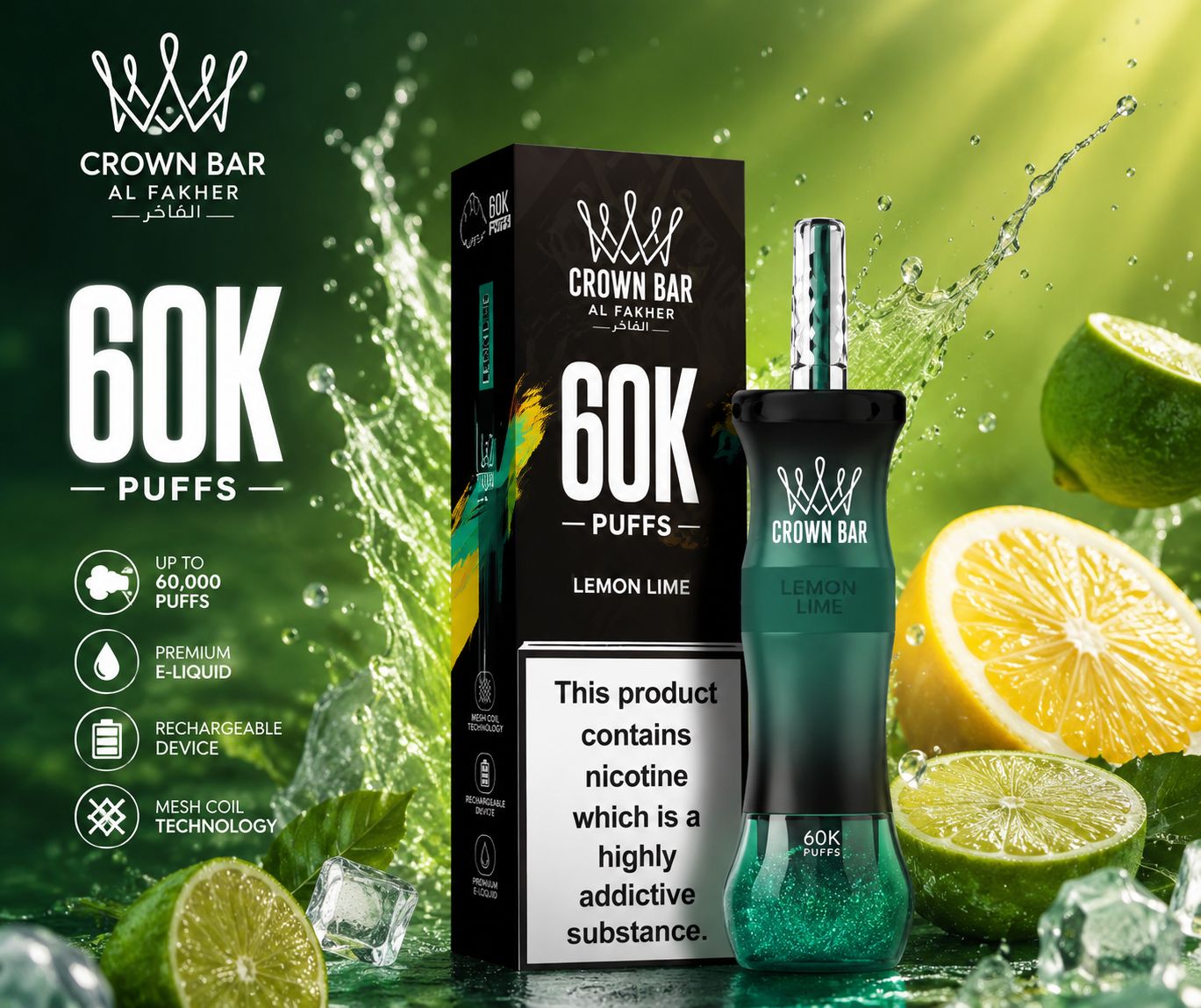 THE CROWN FLAVOR EMPIRE - 60K PUFFS OF PURE ROYALTY