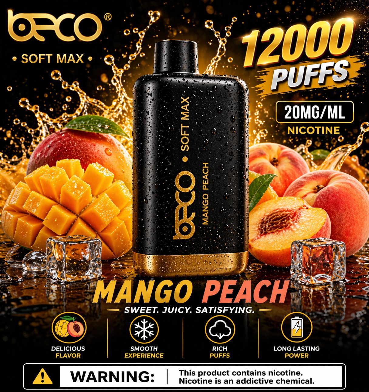 AL KHUMERY | BECO Soft Max Disposable Vape 12000 Puffs Mixed Berries | 20mg Nicotine | Rechargeable | Premium Flavor Vape UAE