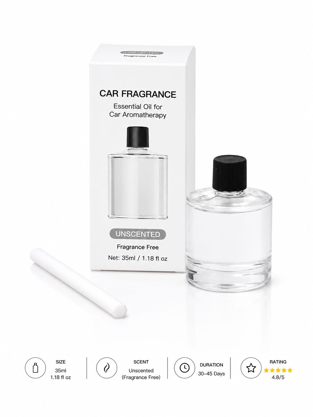 الخُميري - معطر سيارة شيشي بالزيوت العطرية – معطر هواء للسيارات يدوم طويلاً | 35 مل | 30-45 يوماً | 6 روائح منعشة