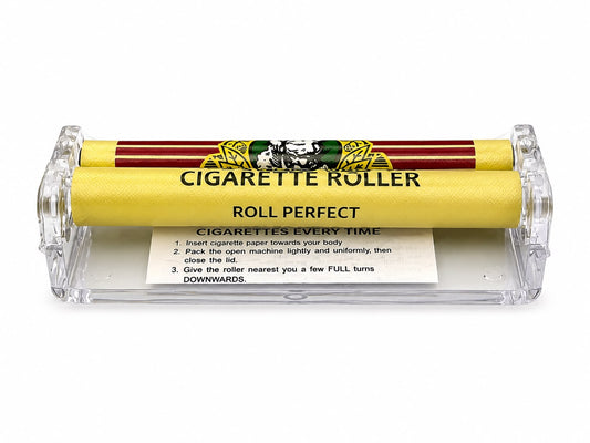 Cigarette Roller Machine – Roll Perfect Cigarettes Every Time | Clear Acrylic Body | Easy Step-by-Step | Beginner Friendly