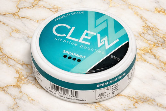 CLEW निकोटीन पाउच – प्रीमियम ग्रेड | तरबूज, पुदीना, कूल मिंट और ब्लूबेरी | 15mg-20mg | तंबाकू-मुक्त | अल खुमेरी
