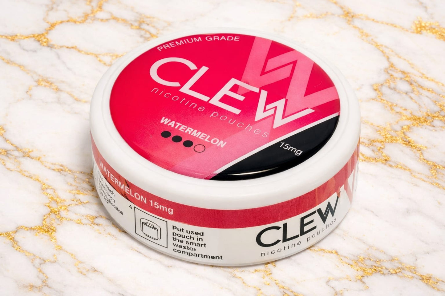 CLEW Nicotine Pouches – Premium Grade | Watermelon, Spearmint, Cool Mint & Blueberry | 15mg–20mg | Tobacco-Free| AL KHUMERY