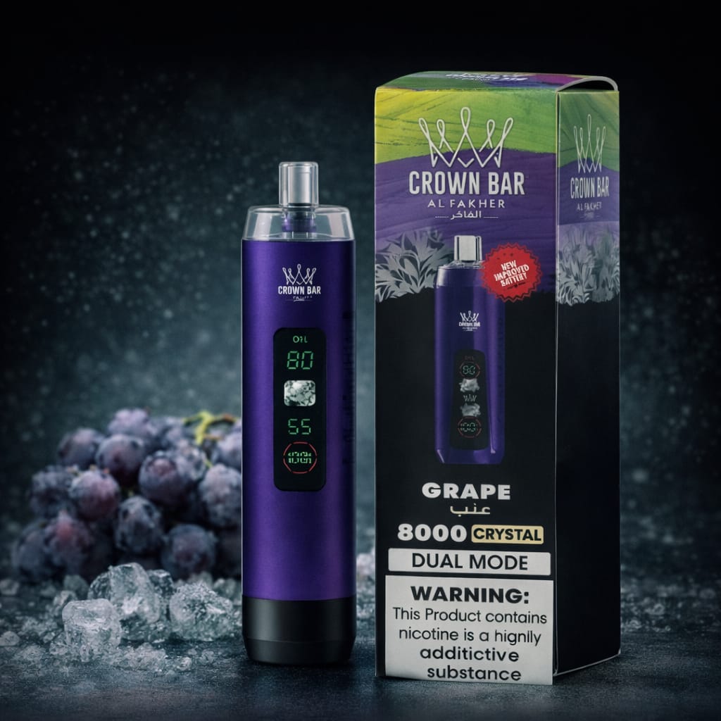 CROWN BAR AL FAKHER 8000 PUFFS DISPOSABLE VAPE IN UAE | AL KHUMERY