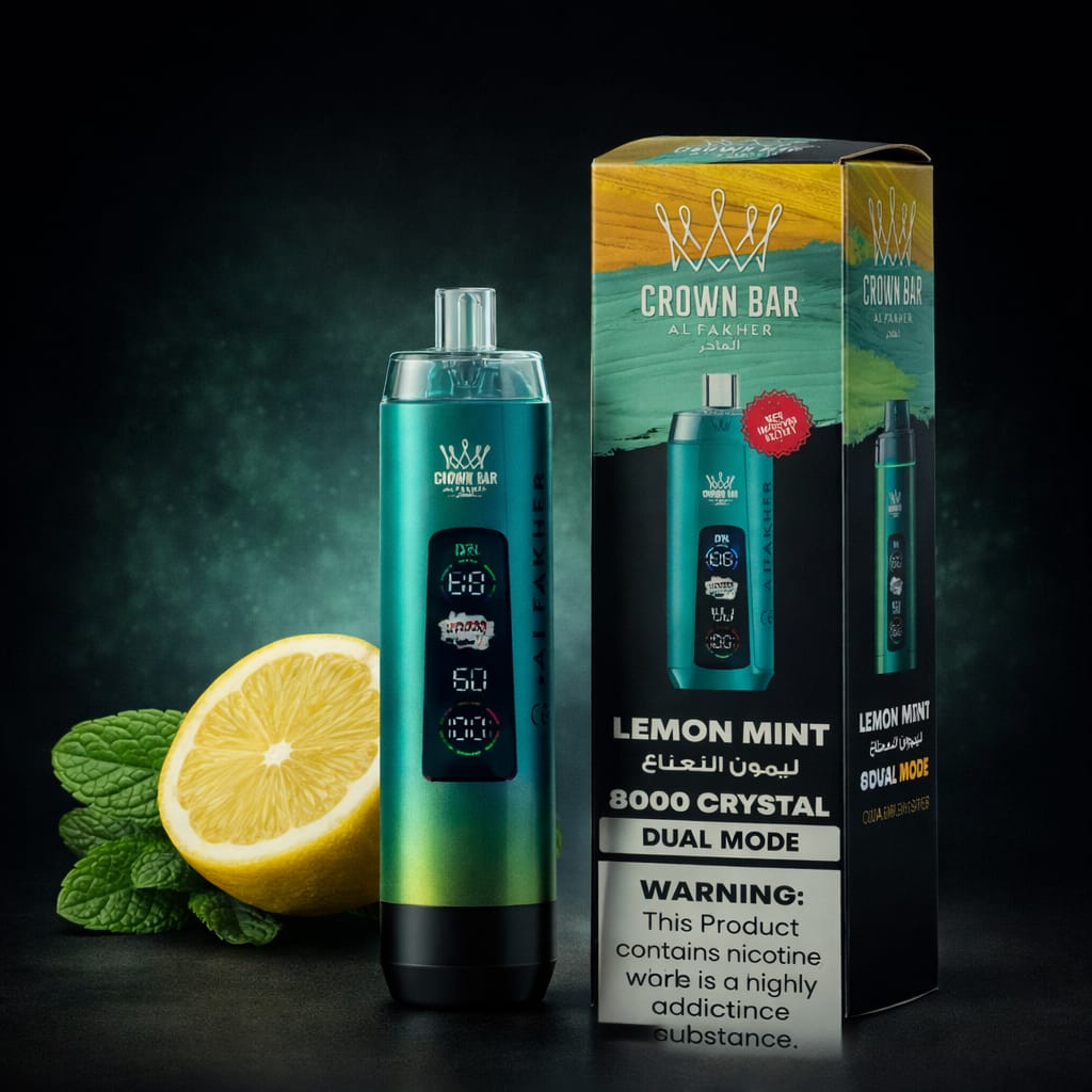 CROWN BAR AL FAKHER 8000 PUFFS DISPOSABLE VAPE IN UAE | AL KHUMERY