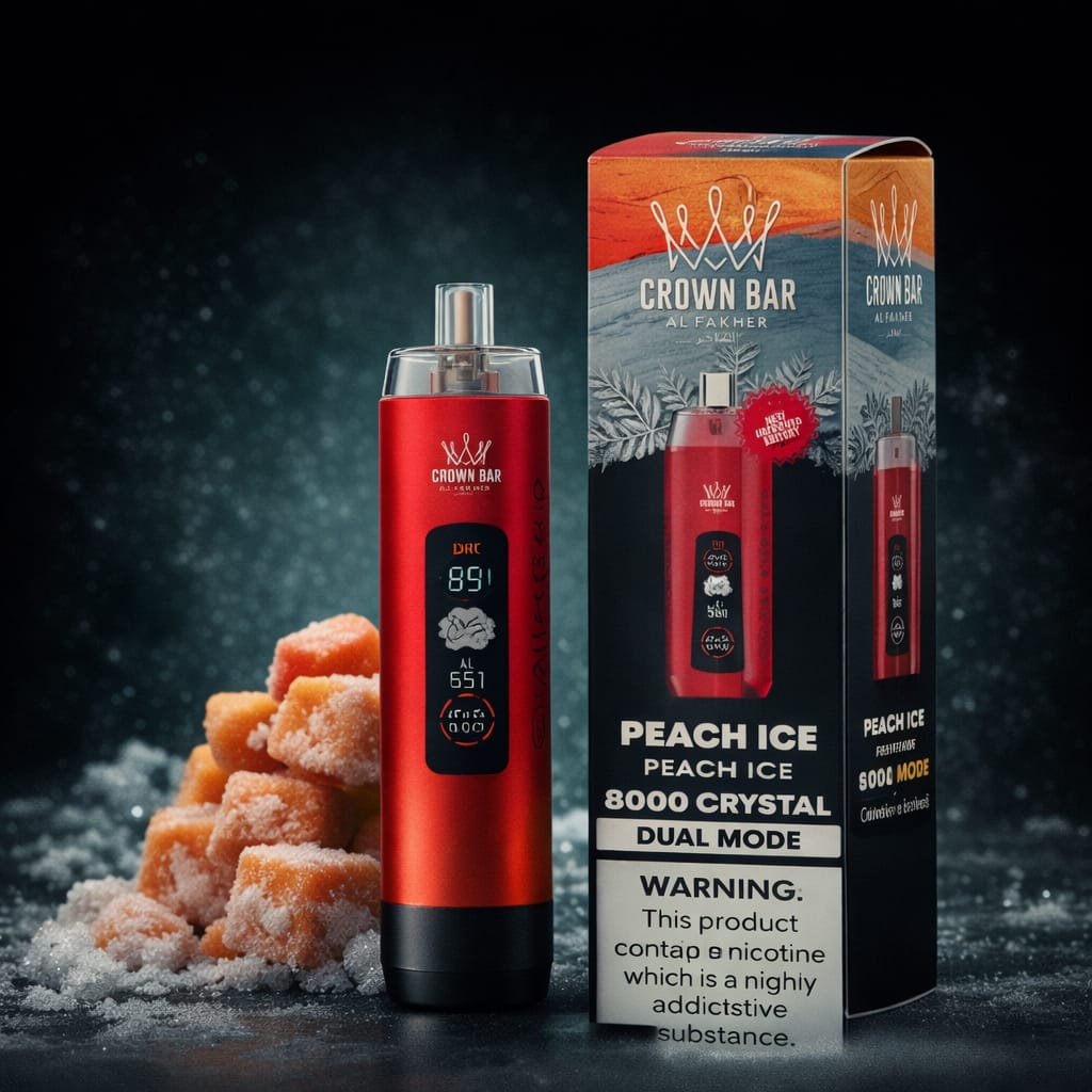 CROWN BAR AL FAKHER 8000 PUFFS DISPOSABLE VAPE IN UAE | AL KHUMERY