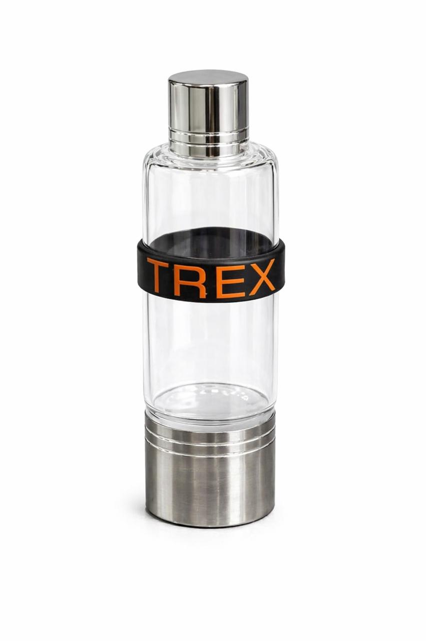 TREX प्रीमियम-25 मि.ली., ग्लास दोखा बोतल – मेटल कैप के साथ पारदर्शी एयरटाइट स्टोरेज | अल खुमेरी | लग्जरी स्मोकिंग एक्सेसरी