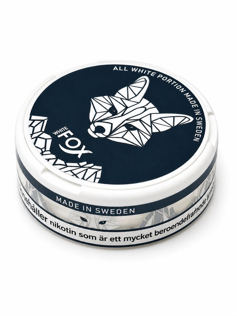 AL KHUMERY White Fox Nicotine Pouches | All White Portion Made in Sweden | Black / Blue / Double Mint / Peppered Mint / Full Charge | Tobacco-Free Snus  | UAE