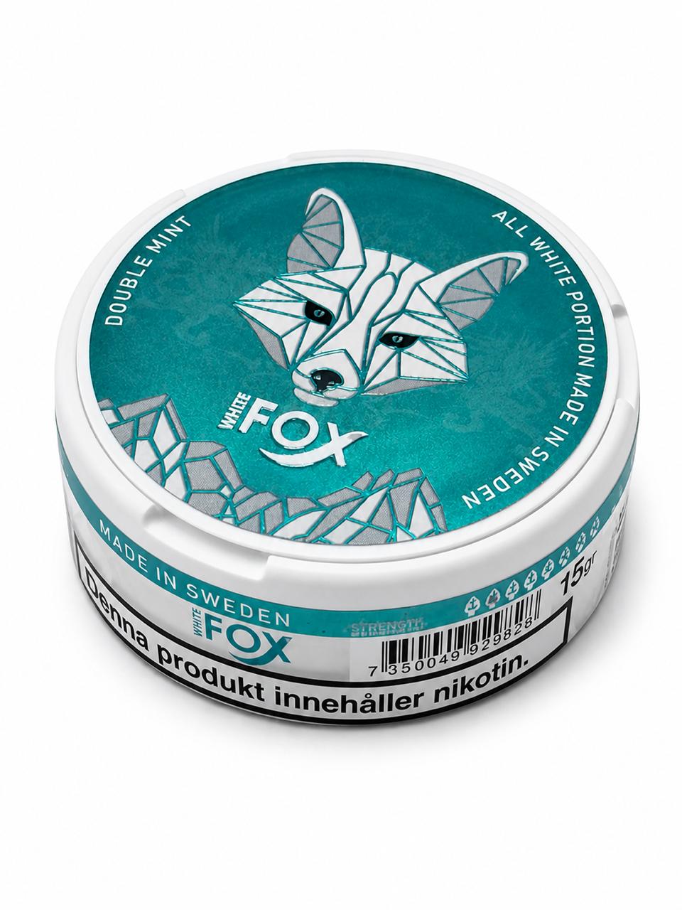 AL KHUMERY White Fox Nicotine Pouches | All White Portion Made in Sweden | Black / Blue / Double Mint / Peppered Mint / Full Charge | Tobacco-Free Snus  | UAE