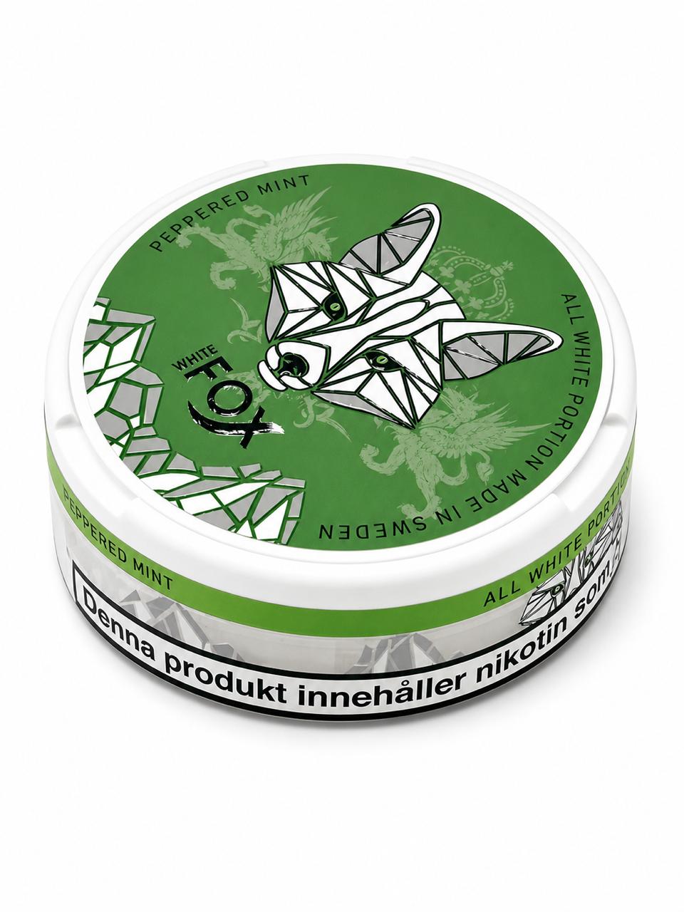 AL KHUMERY White Fox Nicotine Pouches | All White Portion Made in Sweden | Black / Blue / Double Mint / Peppered Mint / Full Charge | Tobacco-Free Snus  | UAE