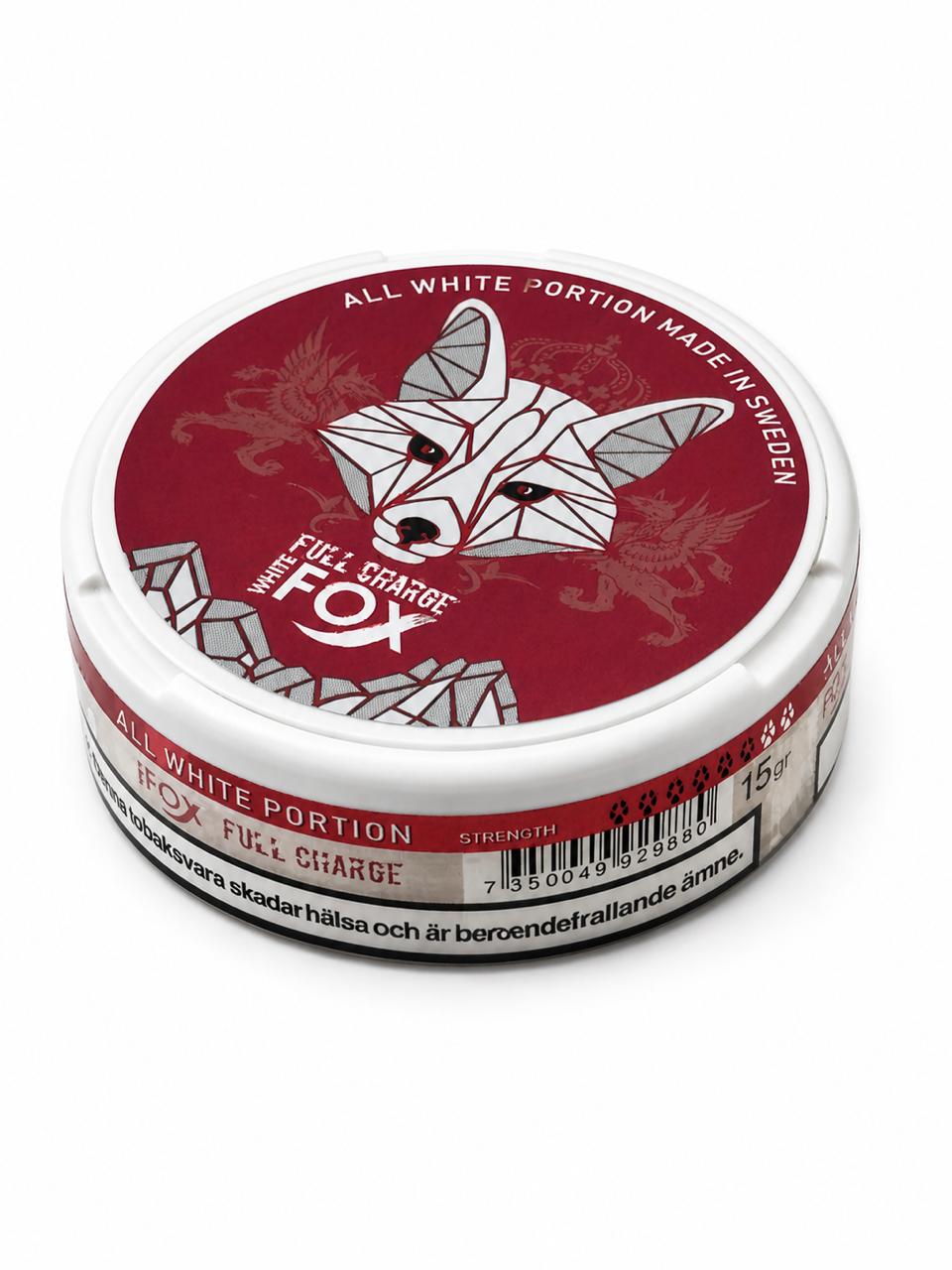 AL KHUMERY White Fox Nicotine Pouches | All White Portion Made in Sweden | Black / Blue / Double Mint / Peppered Mint / Full Charge | Tobacco-Free Snus  | UAE