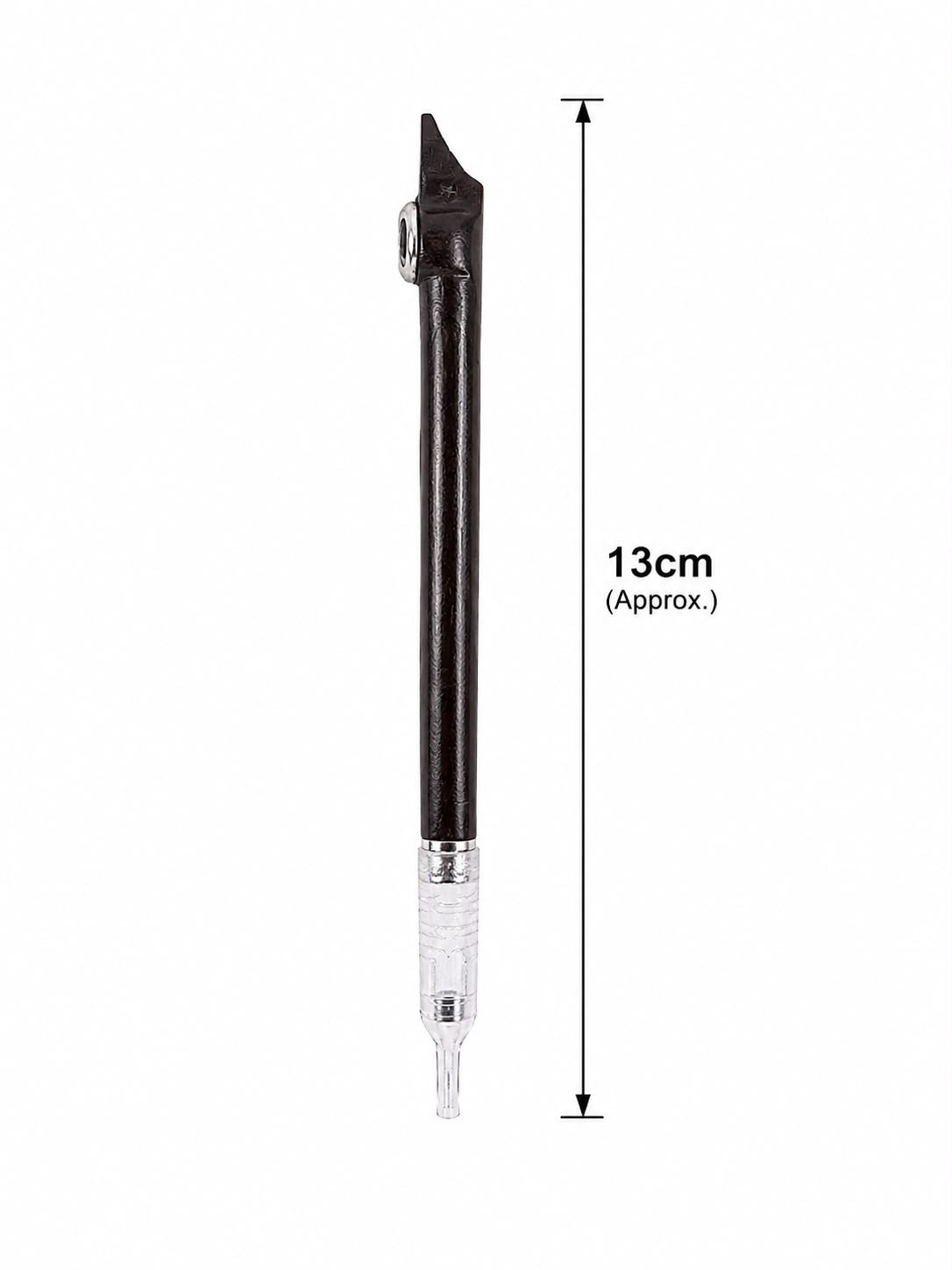 Traditional Medwakh Pipe – Textured Black Dokha Smoking Pipe with Detachable Filter (13cm)