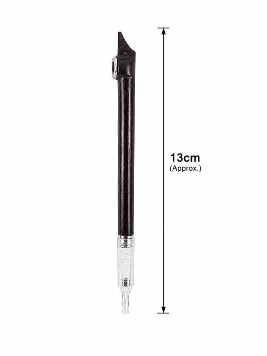 Traditional Medwakh Pipe – Textured Black Dokha Smoking Pipe with Detachable Filter (13cm)