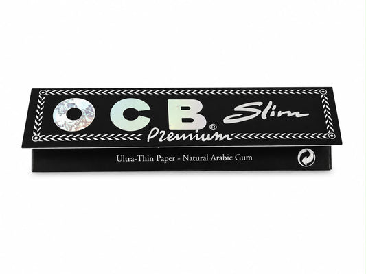 OCB Premium Slim Rolling Papers – Ultra-Thin Paper & Natural Arabic Gum | Slow Burn, Pure Taste