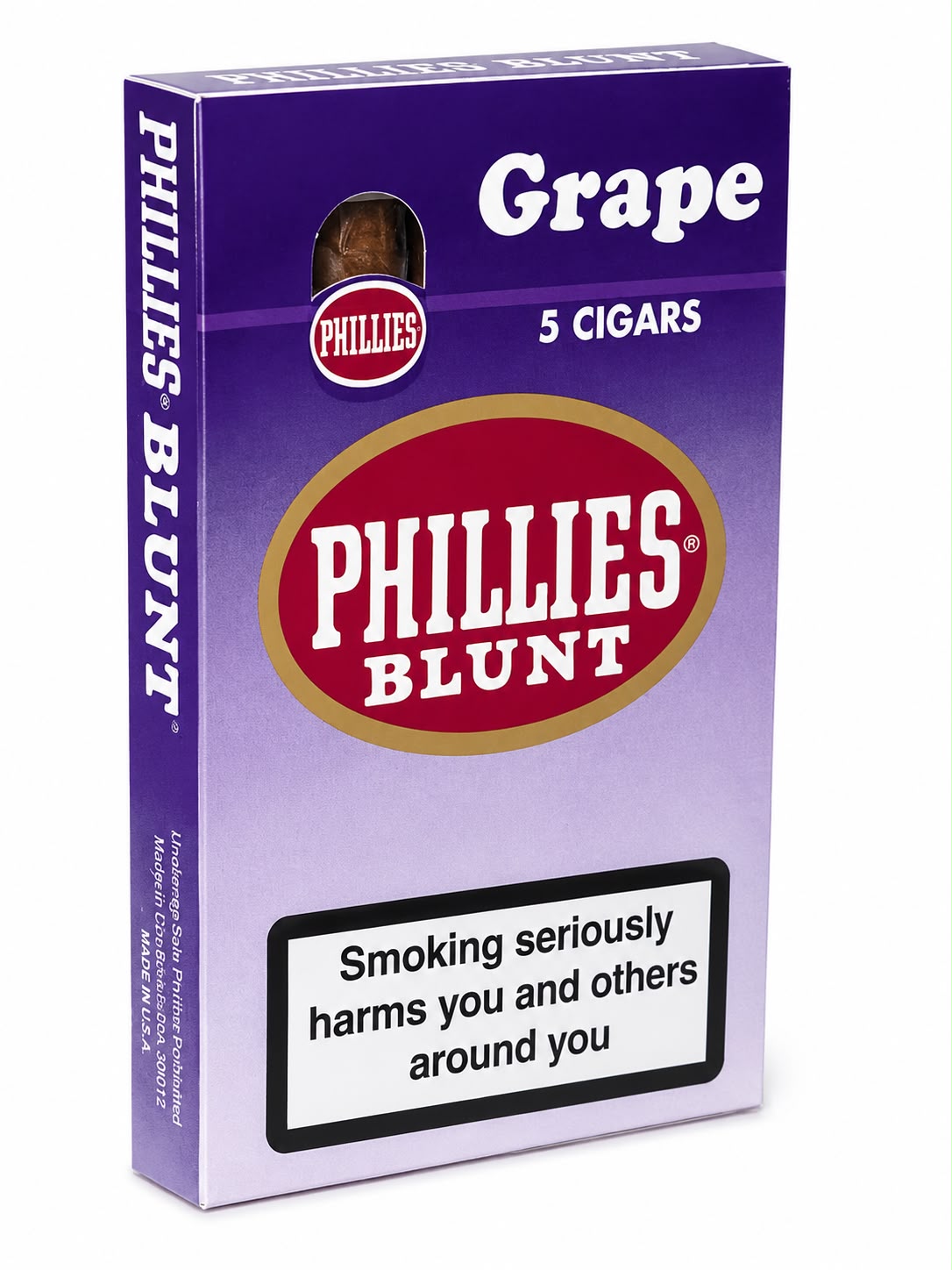 Phillies Blunt Cigars – Grape, Honey, Strawberry & Chocolate Aroma | Premium USA-Made Flavored Cigars | Pack of 5 Sticks