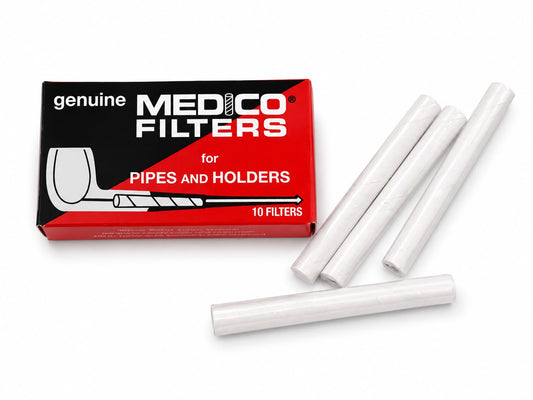 Genuine Medico Filters for Pipes and Holders | 10 Filters Per Pack | Authentic Pipe Filter Tips