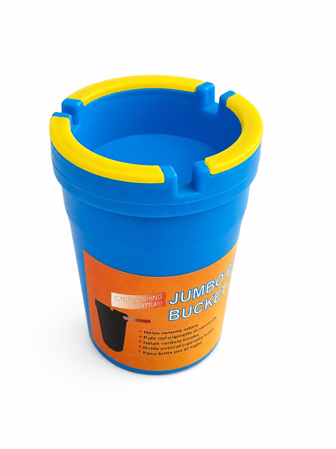 Jumbo Self-Extinguishing Ashtray Bucket – Puts Out Cigarettes Instantly, Eliminates Odors & Keeps Butts Out of Sight! | Available in 3 Colors