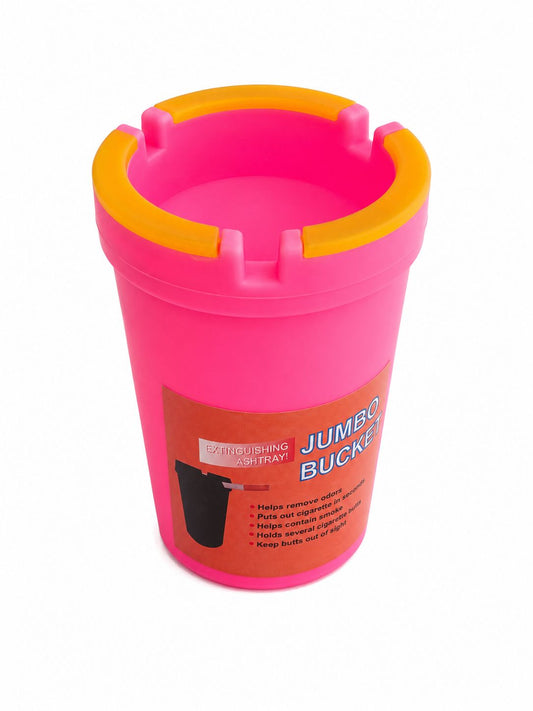 Jumbo Self-Extinguishing Ashtray Bucket – Puts Out Cigarettes Instantly, Eliminates Odors & Keeps Butts Out of Sight! | Available in 3 Colors