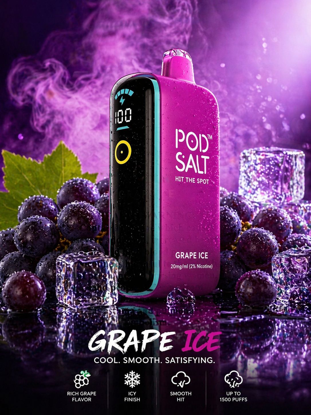 AL KHUMERY Pod Salt Hit Disposable Vape – [Flavor] | 15000 Puffs | 20mg | UAE