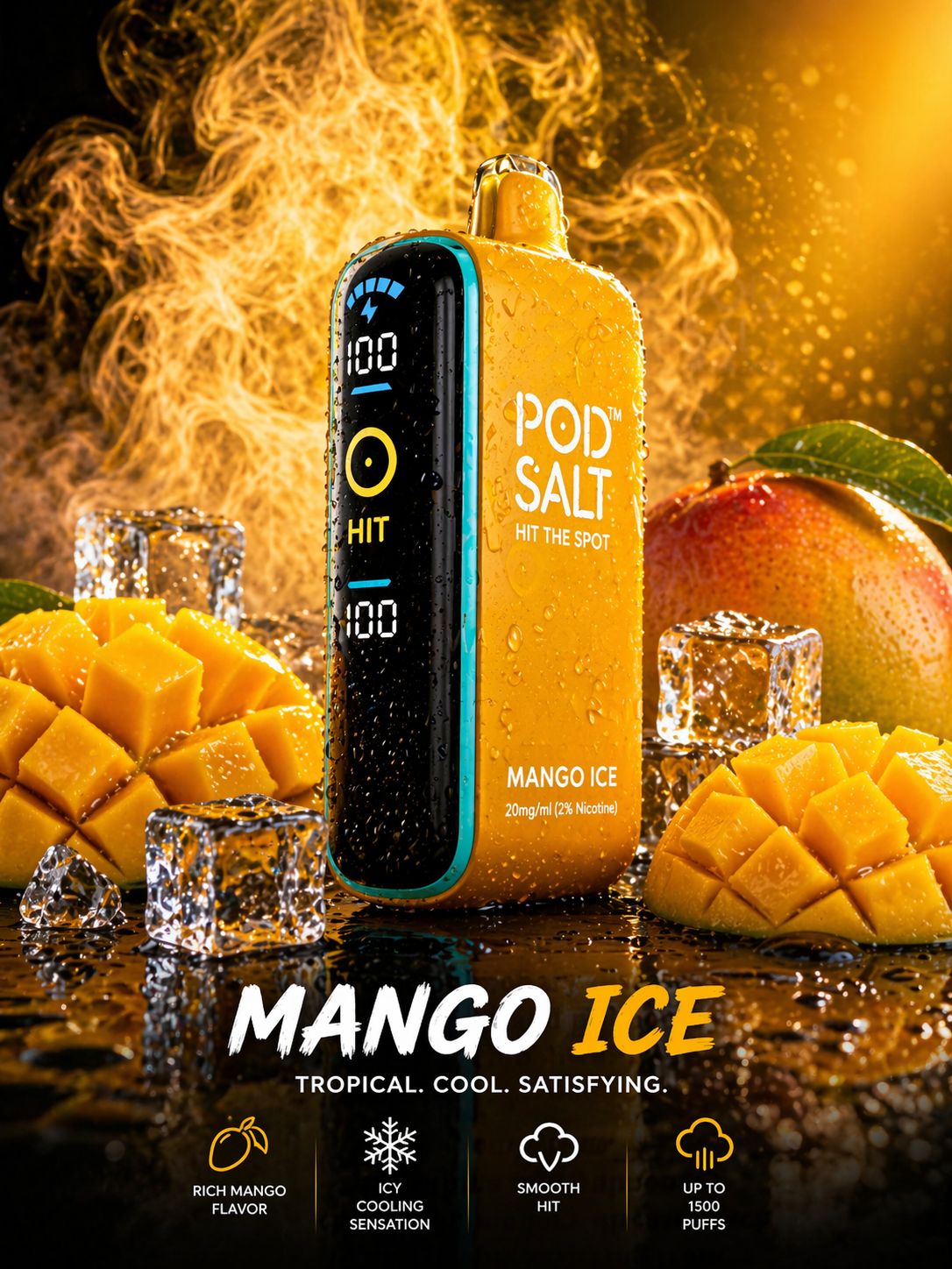 AL KHUMERY Pod Salt Hit Disposable Vape – [Flavor] | 15000 Puffs | 20mg | UAE