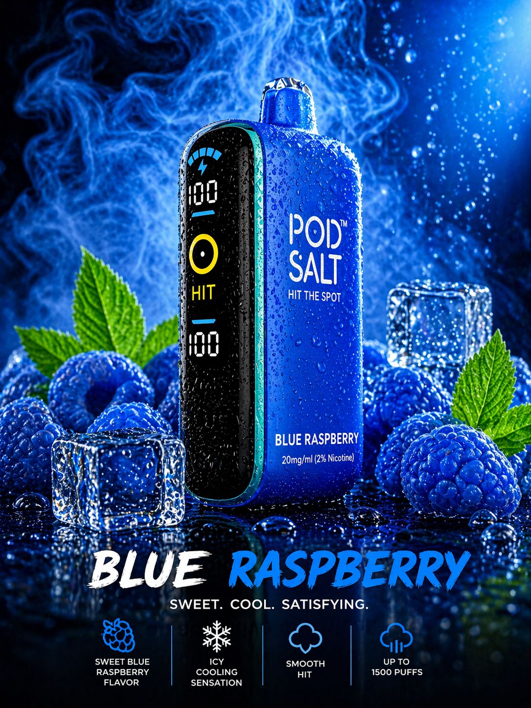 AL KHUMERY Pod Salt Hit Disposable Vape – [Flavor] | 15000 Puffs | 20mg | UAE