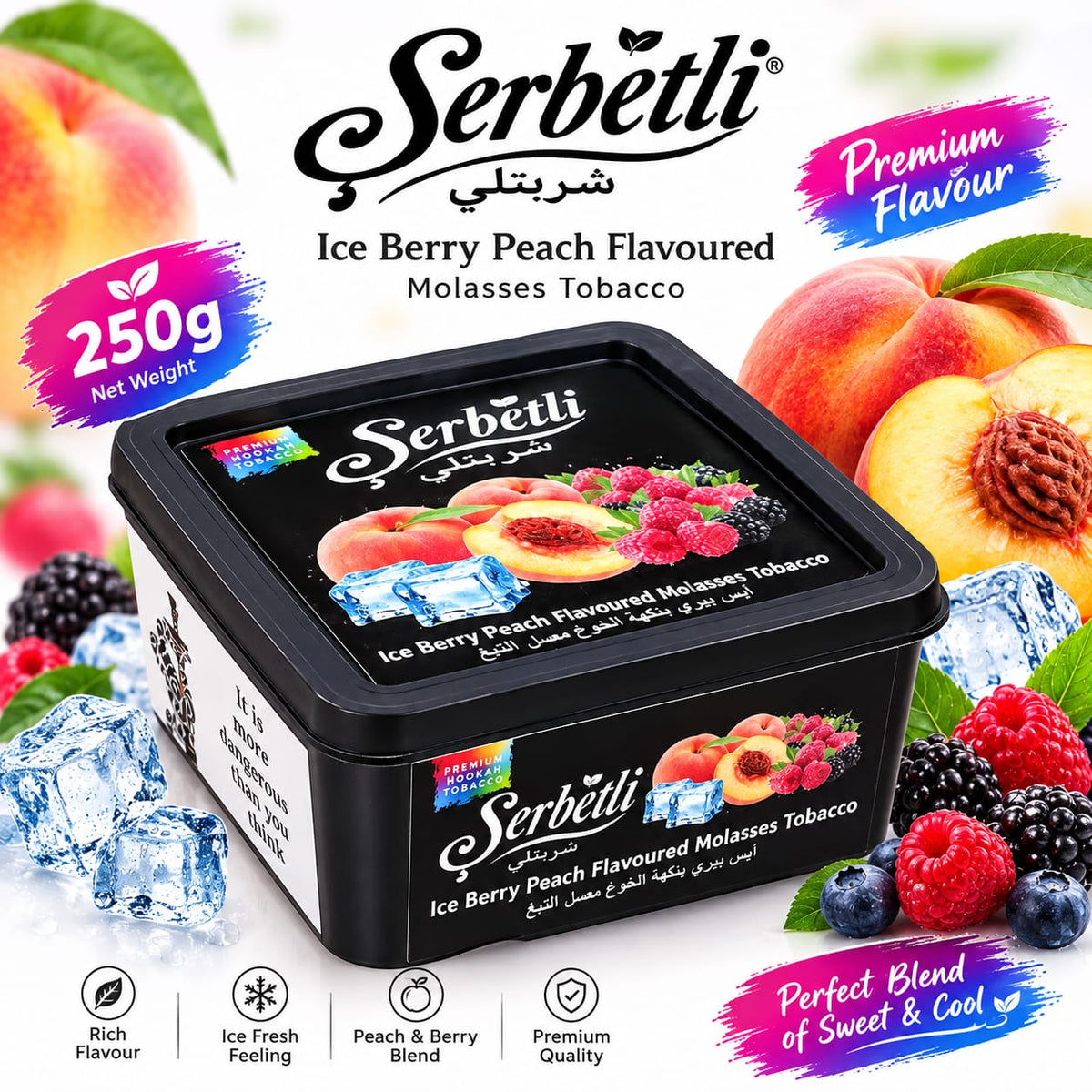 Serbetli -  Flavoured Molasses Tobacco – 250g Premium Hookah Shisha