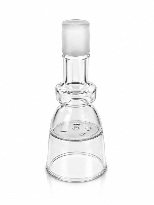 Premium Crystal Clear Glass Hookah Phunnel Bowl with Multi-Hole Heat Diffuser – Ultimate Shisha Experience