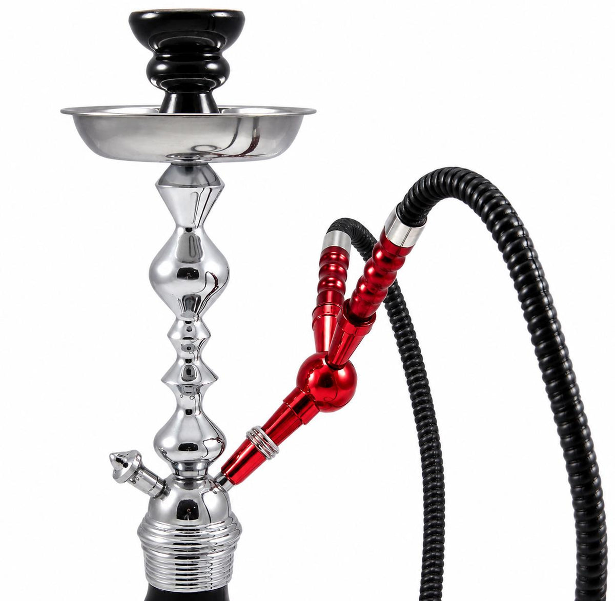 Premium Dual Hose Hookah Adapter Splitter – Anodized Aluminum | 2-Port Ball Joint Shisha Connector | Universal Fit Water Pipe Stem Splitter | Available in Red & Green | Share Your Shisha Session