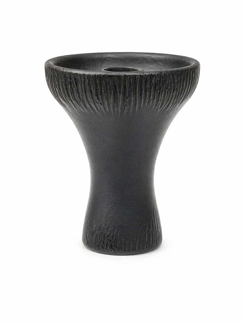 AL KHUMERY PREMIUM SILICONE VORTEX FUNNEL HOOKAH BOWL – FLEXIBLE HEAT RESISTANT SHISHA RAS | CENTER SPIRE | BLACK & YELLOW | UAE