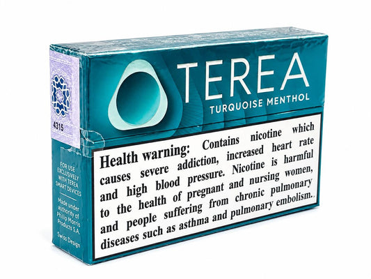 TEREA Turquoise Menthol – Premium Icy Cool Tobacco Sticks for IQOS ILUMA | Philip Morris Swiss Design