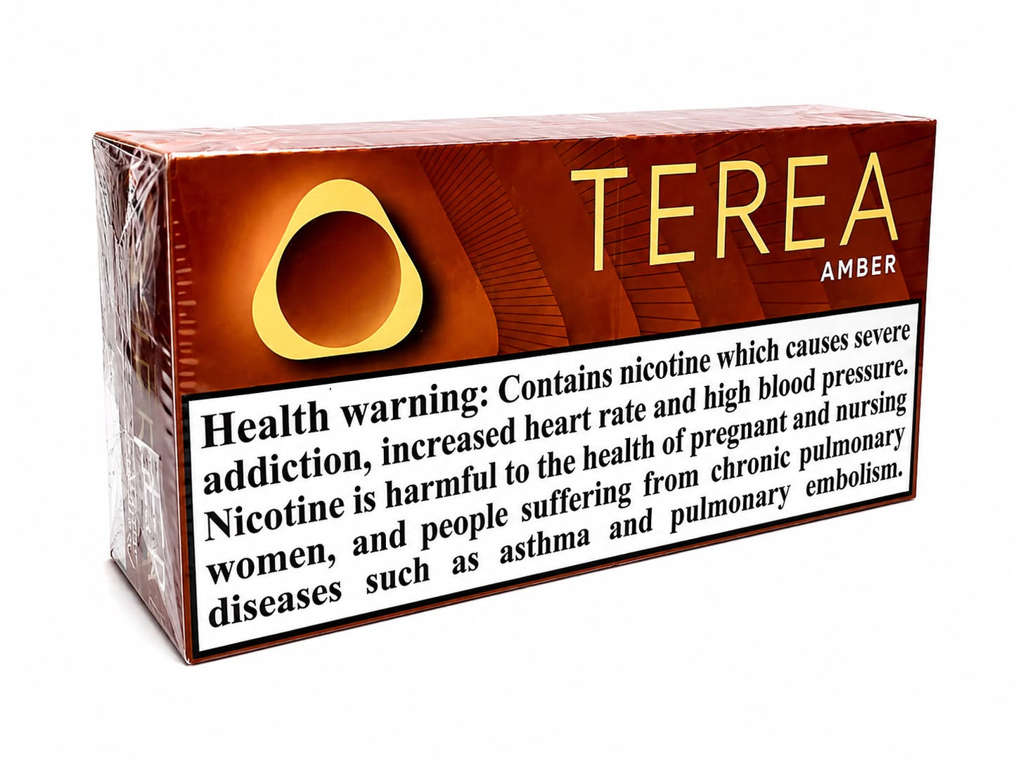 TEREA AMBER Premium Heat-Not-Burn TEREA DEVICES SWISS DESIGN Warm & Smooth Real PremiumBlend