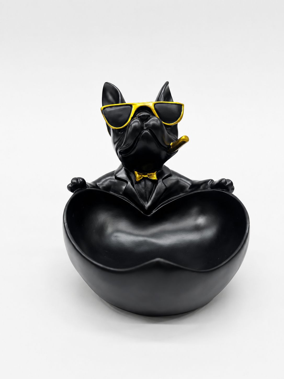 AL KHUMERY - Luxury Bulldog Ashtray Bowl – Modern Resin Cigar & Cigarette Holder Decor