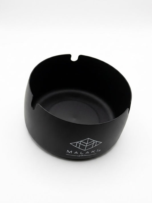 Malaki Matte Black Round Cigar Ashtray