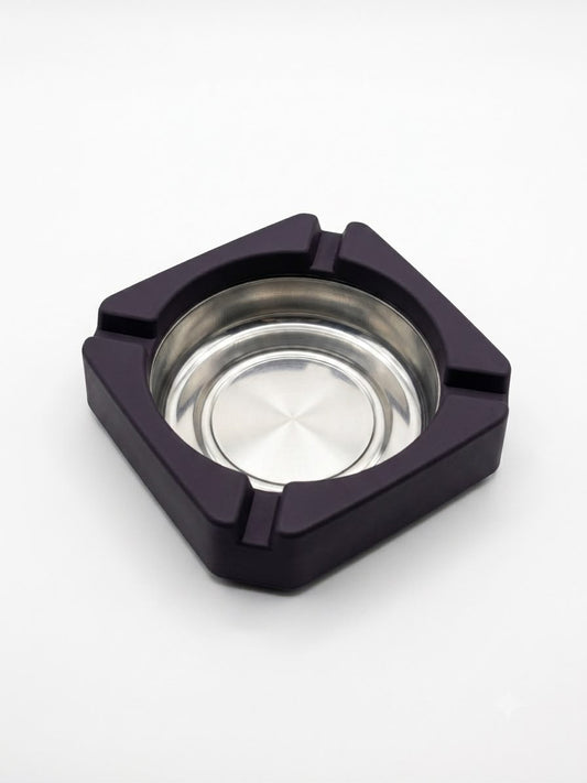 Square Cigar Ashtray with Stainless Steel Insert