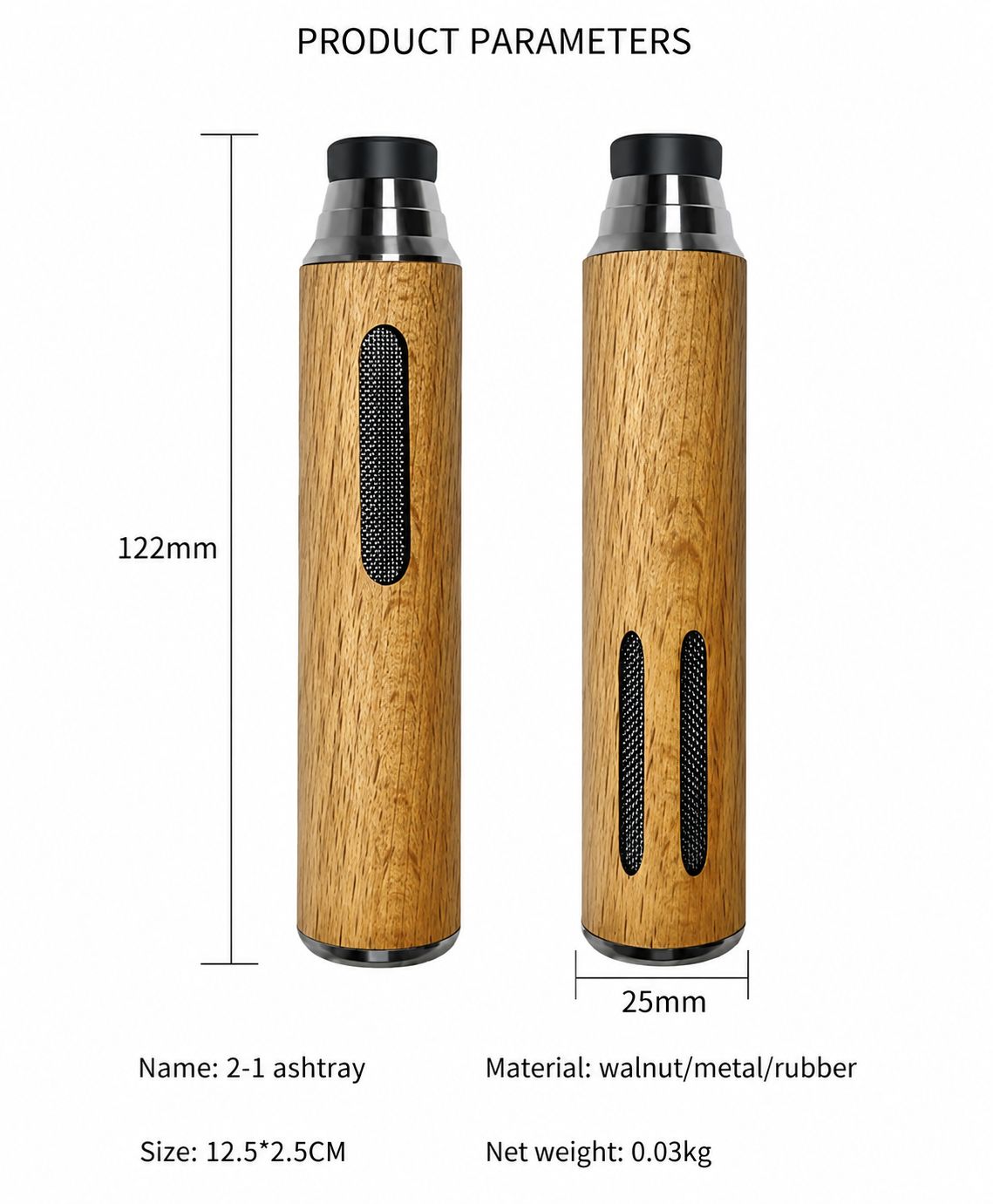 Luxury Handcrafted Cigarette Holder – Rich Walnut Finish, Premium Smoking Accessory for Gifting