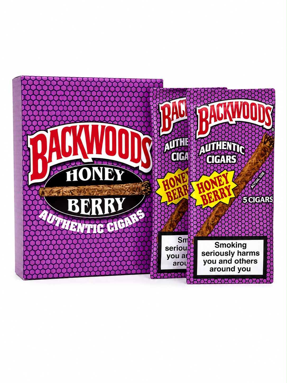 BACKWOODS AUTHENTIC CIGARS - Box ( 8 Packet )