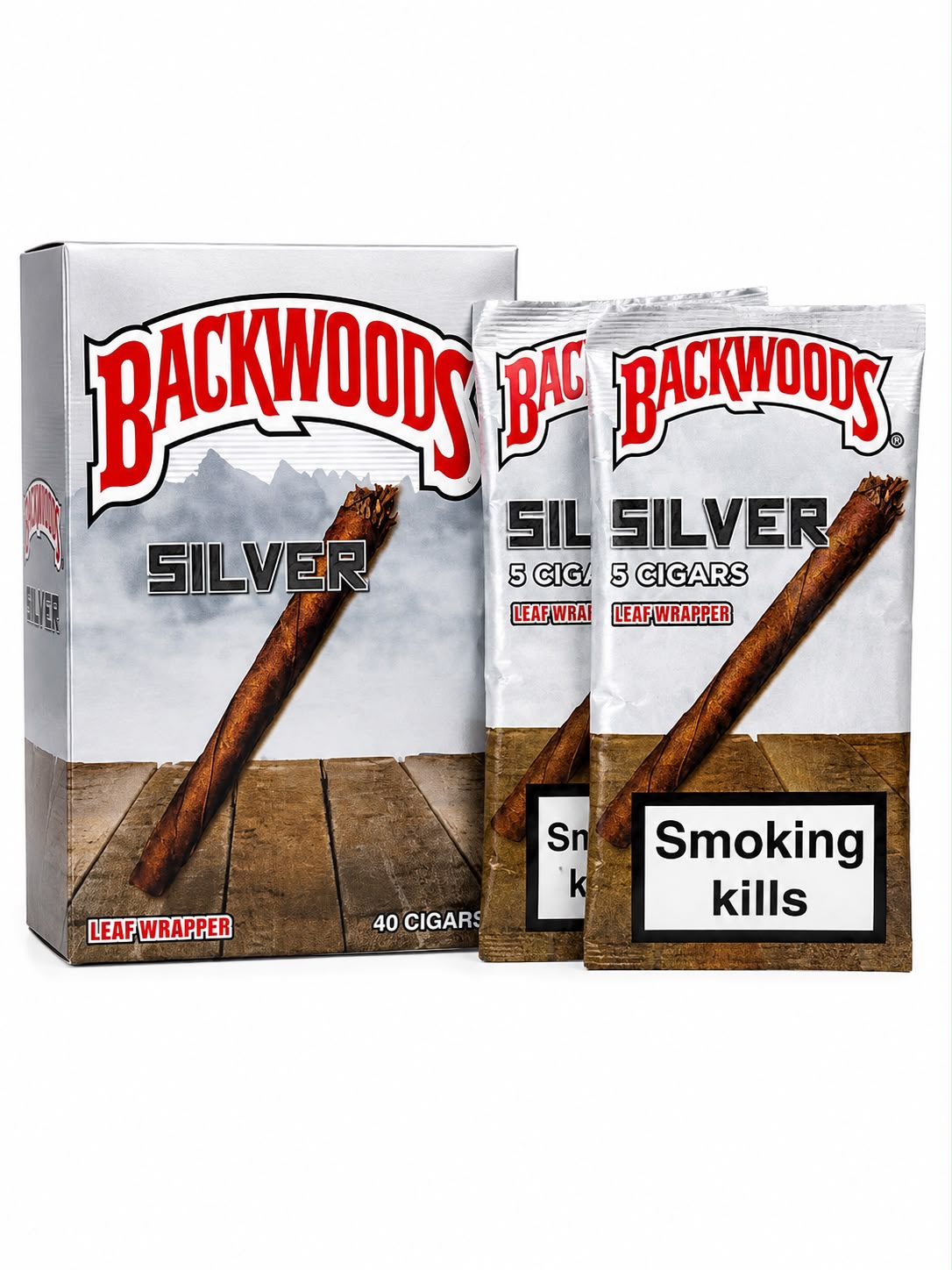 BACKWOODS AUTHENTIC CIGARS - Box ( 8 Packet )