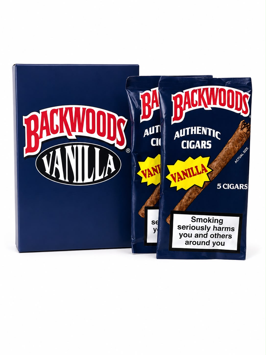 BACKWOODS AUTHENTIC CIGARS - Box ( 8 Packet )