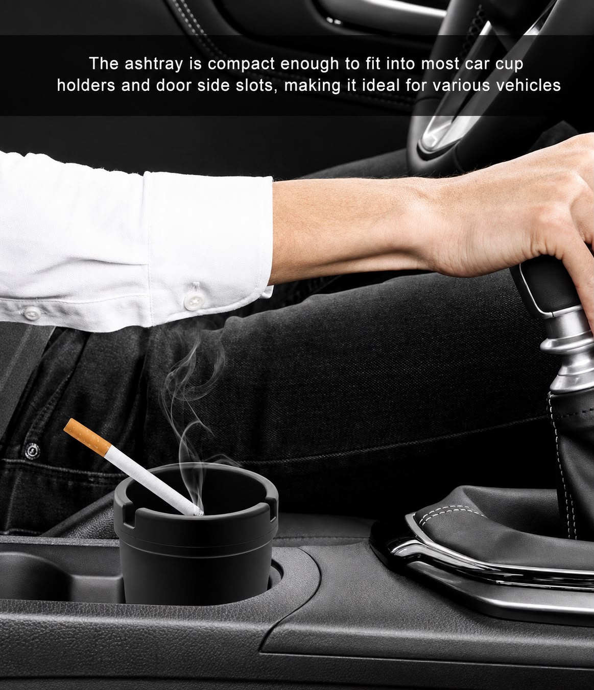 Jumbo Self-Extinguishing Ashtray Bucket – Puts Out Cigarettes Instantly, Eliminates Odors & Keeps Butts Out of Sight! | Available in 3 Colors