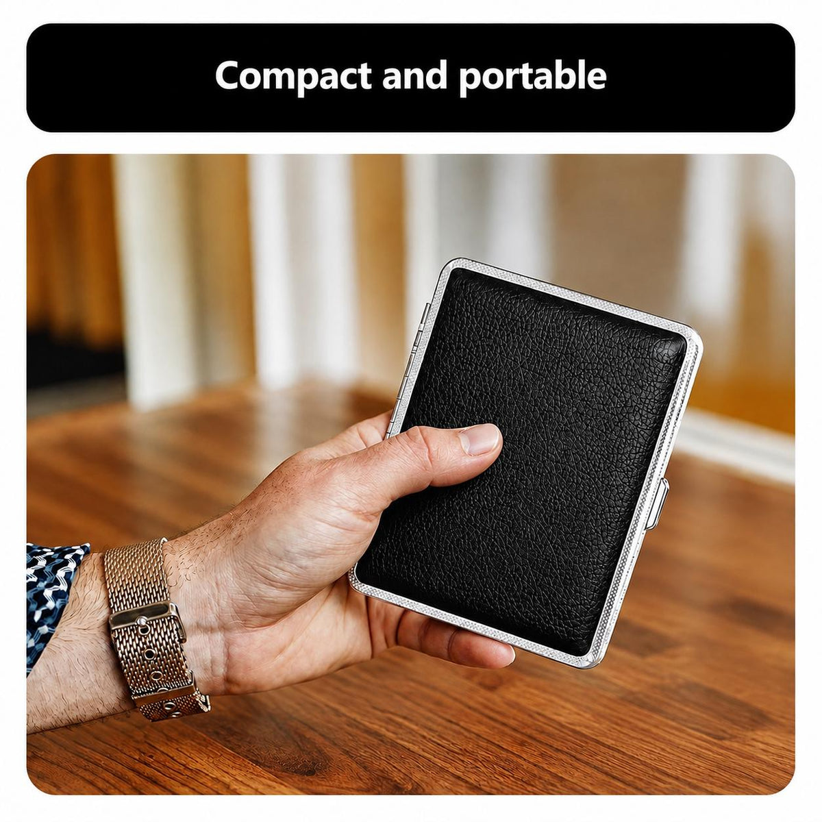 PU Leather Cigarette Case – 20 Capacity Holder
